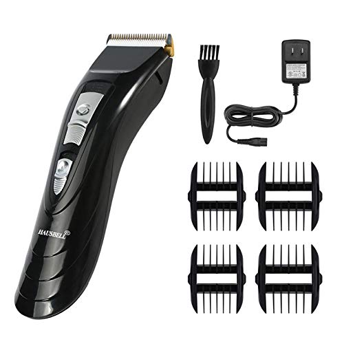 HAUSBELL Hair Clippers,Quiet Cordless Rechargeable Hair Clippers Kit,Electric Hair Trimmer Razor for Men, Hair Trimmer hair cutting kit, Waterproof,Battery&charger passed UL certification