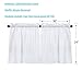 CAROMIO Tier Curtains for Kitchen, Waffle Woven Textured Short Window Tier Curtains for Bathroom Rod Pocket Kitchen Cafe Curtains, 30W x 24L Inch, White, 1 Pair