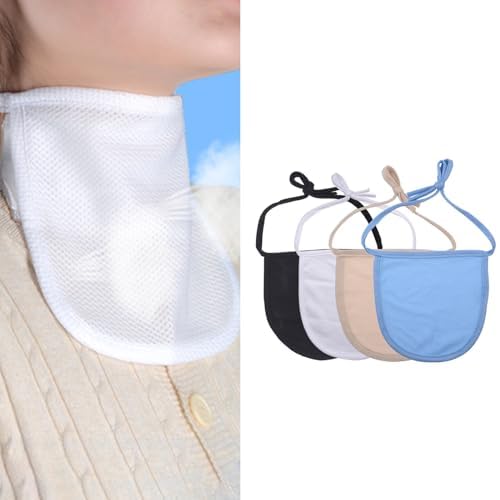Tracheostomy Supplies - 4PCS Stoma Covers for Laryngectomy, Adjustable Neck Trachea Care Kits with Dust Shield Protectors, Women Men Unisex Mask (Double-layer)