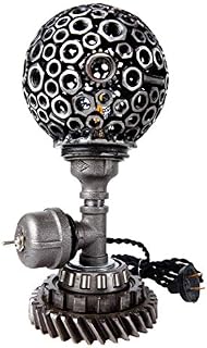 Industrial Steampunk Sphere USA Lamp