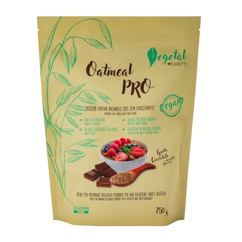 Oatmeal Pro - Fiocchi D' Avena Aromatizzati Senza Glutine Per Colazione Completa E Nutriente - Doypack 750G - +Watt (Gusto: Cioccolato)
