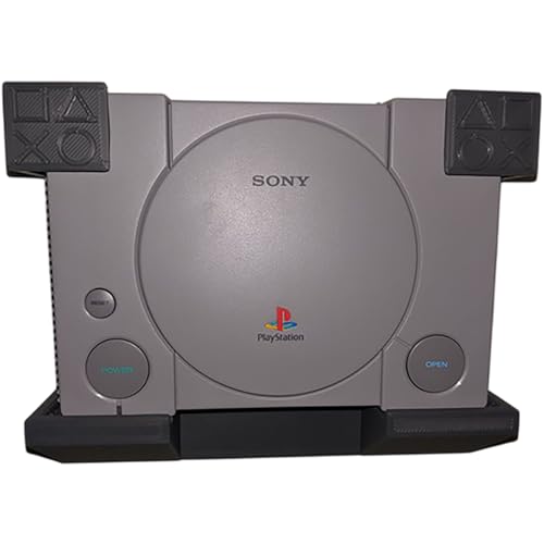 Console Wall Mount for Sony PlayStation 1 Mini/PS1 Classic, Upright Console Display Stand Holder Rack, Custom 3D Printed Gaming Storage Support Hanger image 5