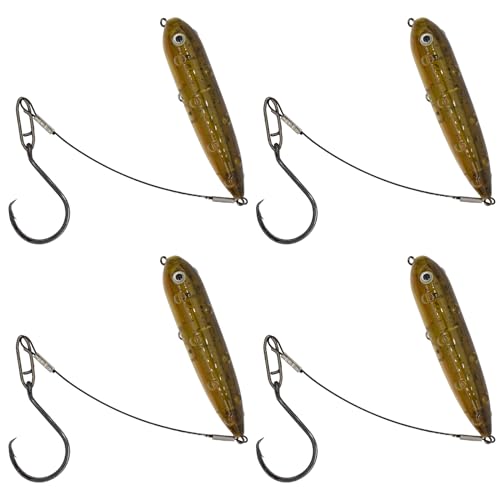 WONDERSEE Catfish Floats Santee Cooper Catfishing Rig Catfishing Equipment Combo for Bank River Lake with Circle Hooks (Pack of 4)