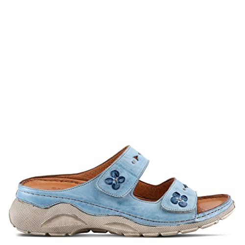 Spring Step Women's Laro Slide Sandal Blue Eu 36 / Us 5.5-6 #TOP4