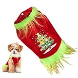 Opération Facile et : Conçu avec une fermeture à bouton pratique, ce costume de Noël pour chiot garantit l'absence de serrage ou de restriction, permettant une liberté de mouvement totale pour votre animal pendant les festivités et les jeux. Il reste confortable et , grâce à cette fermeture qui assure un ajustement parfait sans gêne, pour que votre chien puisse participer activement et en toute aux moments de divertissement des fêtes.