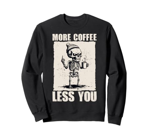 Grumpy Skeleton "More Coffee Less You" �ʔ����R�[�q�[�~�[�� �g���[�i�[