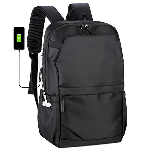 Mochila de viaje impermeable gran capacidad morral escolar con USB 2