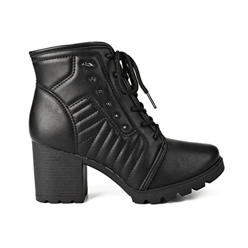Bota Coturno Salto Bloco Feminino Dakota Preto