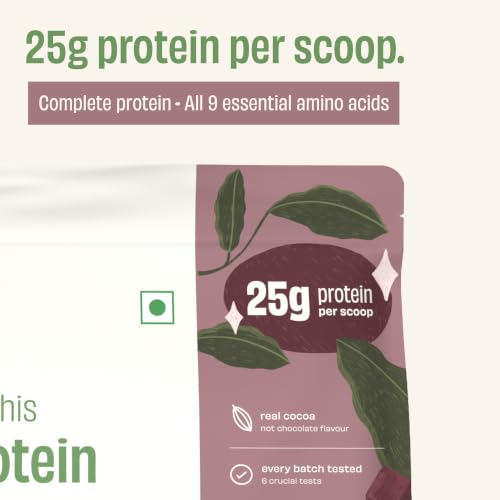 The Whole Truth Double Cocoa Plant Protein Powder (25g Protein Per Scoop, 4.2g BCAA) | Real Cocoa & Dates - Image 3