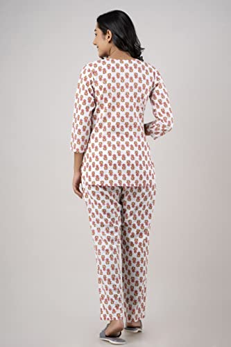 Image of feranoid Women Full Sleeves Cotton Nightsuits