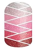 CANADA RELIEF - Jamberry Nail Wraps - Half Sheet - Red Sparkle Ombre