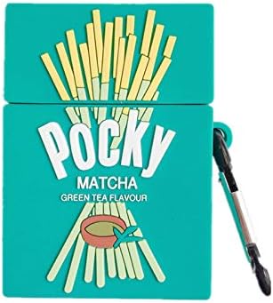 Miniatura 2 de Funda para AirPods 12, creativa y divertida caja de galletas con sabor a té verde, elegante funda de silicona para protección de auriculares para