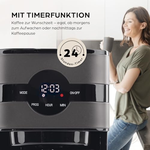 Barista Filterkaffeemaschine Touch Iso | Kaffeemaschine mit Isolierkanne | Filtermaschine mit Digitaldisplay & Timerfunktion | 900W | für 8 Tassen Kaffee | 1,25 Liter Kaffeekanne – Bild 3