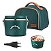KUMADAI Lunch Box Isotherme Repas, Lunch Box Chauffante Rapide Boite Isotherme Repas Chaud Thermos Boite a Lunch INOX avec Bag Lunch Box Chauffante Electrique 220V pour Bureau Maison,Vert, Green Vert