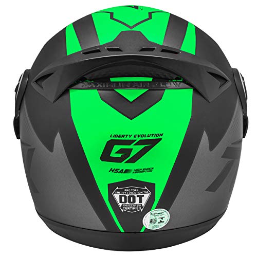 Pro Tork Capacete Evolution G7 Fosco 60 Preto/Verde