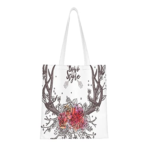 Canvas Tote Bag，Colorful Ink Swirling Reusable Large Shopping Shoulder Tote Bag For Women