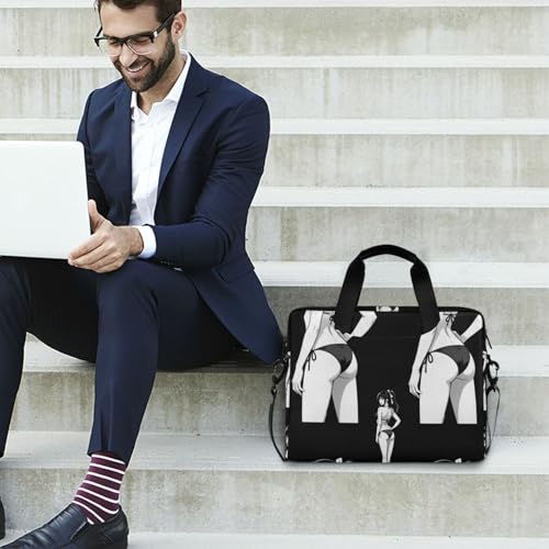 Maletín portátil para laptop 15.6 pulg. con asa y correa miniatura 3