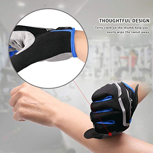 Luvas de ciclismo, motos, mountain bike ou estrada para homem e mulher, acolchoadas, antiestáticas,