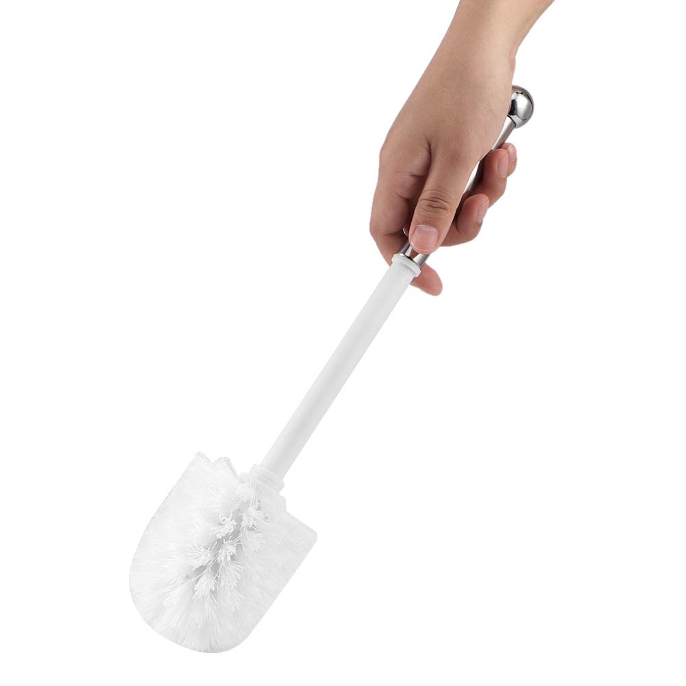Set scopino per WC in Acciaio Inossidabile 410 - Kit di Pulizia per Bagno Resistente con Supporto Elegante - Accessorio per WC in Acciaio Inossidabile per casa e Ufficio