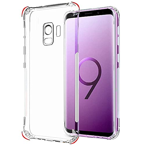Image of Amazon Brand - Solimo Silicone, Thermoplastic Polyurethane Anti Dust Plug Mobile Cover Soft & Flexible Back Cover for Samsung Galaxy S9 (Clear)