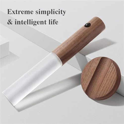 Luz de pared de madera regulable con sensor de movimiento para interior, pack de 2 unidades 5