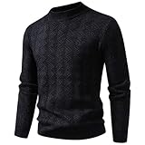 Pullover Herren Winter Warm Arbeitspullover Strickpullover, Halloween Pullover Herren Sweatshirt...