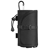 DORIBIRU ボトルホルダー 登山 リュック サイズ調節 ショルダーベルト ループ固定 水分補給 取り扱い簡単 ペットボトルホルダー BH-10 (ブラック)