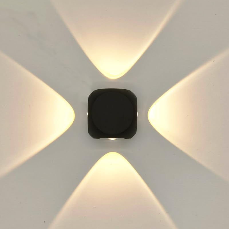 Aplique de pared exterior LED blanco cálido de diseño lineal