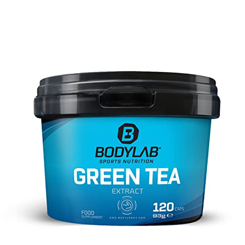 Bodylab24 Green Tea Extract 120 Kapseln, Kapseln mit Grüntee- (50% EGCG) und schwarzem Pfeffer-Extrakt (95% Piperin), hochwertiger Grüntee-Extrakt, beliebt bei Kraftsportlern und Bodybuildern
