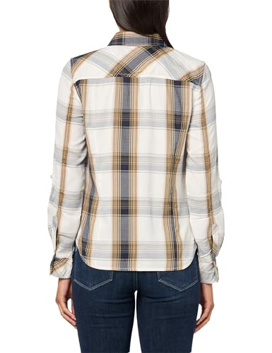 Image of Nautica Women's Button Front Long Sleeve Roll Tab Shirt