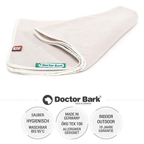 Doctor Bark | kuschelige Hundedecke waschbar bis 95°C, hygienische, weiche Fleecedecke für Sofa und Hundebett, Flauschige Haustierdecke - Made in Germany (XL - 140x100 cm/Hellbeige)