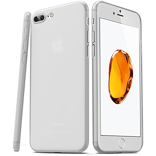 TOZO for iPhone 7 Plus Case iPhone 8 Plus Case PP 0.35mm World's est Protect Hard Case Semi Transparent Light Weight 5.5 inch. Matte Frost White