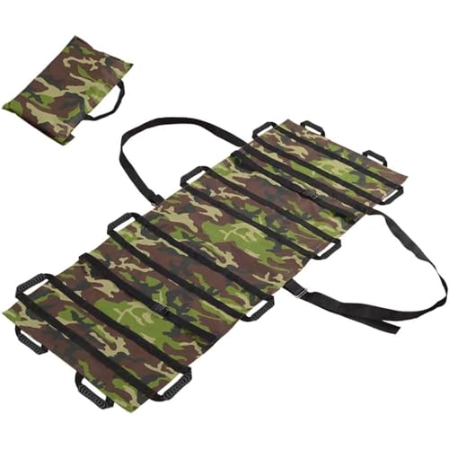 GTATBTG Camilla de rescate de emergencia, unidad de transporte plegable portátil con bolsa de transporte y 12 asas para transferencia de pacientes, ideal para emergencias domésticas y uso en el lugar