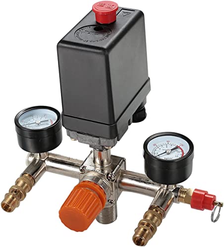 Secbolt Air Compressor Pressure Switch Regulator Gauges (Vertical Switch) by Secbolt - Used condition - US$29.15