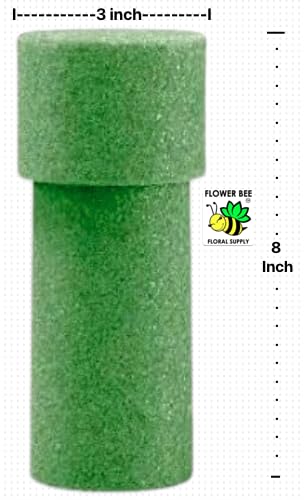 Floral Foam Vase Insert ~ Pot Insert Tapered Edges 3 Inch - 6 Inch, Vase Inserts 3 x 8 Inches Choose Size- Choose Qty (8 Inch Tall Insert (12)), FBFSFB418