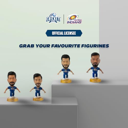 Image of Action Figure, IPL Edition 360 Rotatable Head, Cricket Player for Fans & Collectors (3 Inch Mumbai Indians Pack of 4)