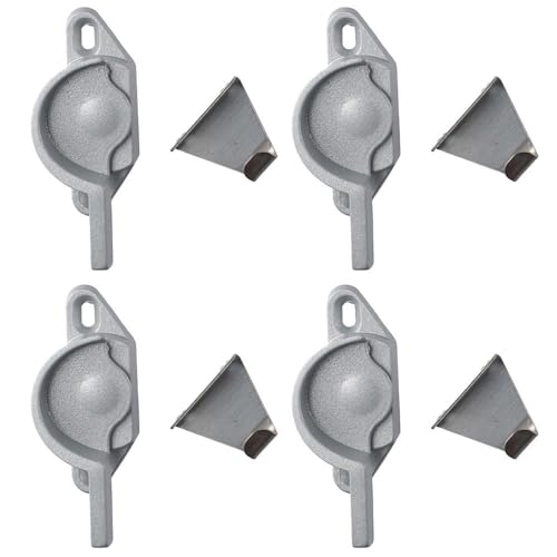 napkery 4 Pack Zinc Die Cast Window Sash Lock Replacement Security Window Locks for Vertical and Horizontal Sliding Windows