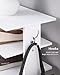 Kebuz House Vertical Shoe Rack, 7 Tier Shoe Storage Organizer with Hooks, Entryway Shoe Tower，Vertical Shoe Organizer，Vertical Shoe Organizer，White