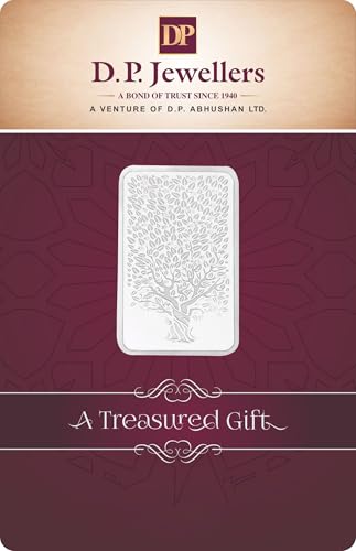 Image of PURE SILVER BAR |999 FINE TREE | BIS CERTIFIED SILVER | ONE SIZE | 100G