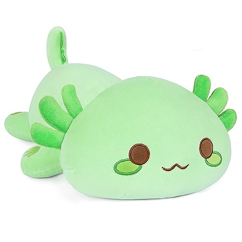 shownicer Peluche de Axolotl de peluche Kawaii Salamandra, cojín de peluche de peluche, cojín de peluche, cojín de felpa, regalo relleno para niños, niñas y niños