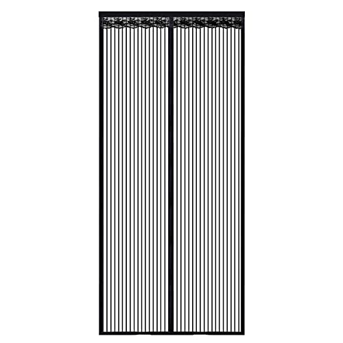 KVOLTT Mosquiteira magnética para porta e varanda, sala de estar, cortina magnética mosquiteira magnética, sem perfuração, mosquiteira, montagem autocolante (110 cm x 210 cm)