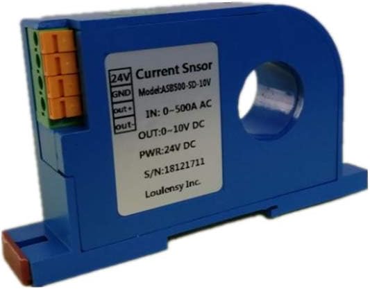 AC Current Sensor Transducer Transformer Transmitter 0-500A AC Output 0-10V DC