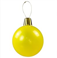 Vista 71 de Adornos inflables de Navidad – Bolas de Navidad de gran tamaño de 8", 17", 27" para patio exterior, césped, árbol - Decoración navideña para Rosa