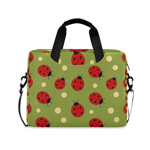 Sacoche pour ordinateur portable légère anti-rayures à motif coccinelles
