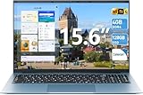 SGIN 15.6 Inch Laptop Computer, 4GB RAM 128GB SSD Ordinateur Portable, WiFi 6, Celeron N5095 Quad-Core, 180° Viewing, Win 11 Pro, USB 3.2, HDMI, Type-C, 7000mAh(Gray)