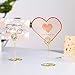 Artliving 12pcs Place Card Holder Memo Holder Clip Photo Holder Table Number Holder Round Shape Gold