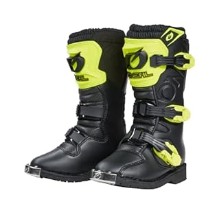 O'Neal Rider Pro Youth Motocross-Stiefel Schwarz Neon-Gelb