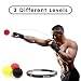 Miacooo Boxing Reflex Ball Fight Ball Reflex Boxing Equipment Punching Ball 3 Difficulty Level Boxing Ball with Headband for Improving Speed Reactions and Hand Eye Coordination