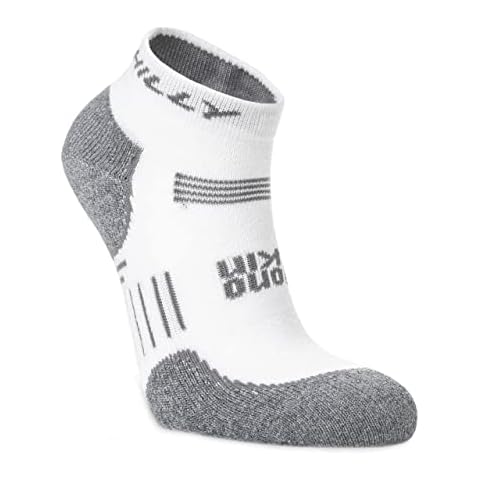 Hilly Unisex Supreme - Quarter Max Cushioning, Running Sock, White/Grey Marl, L UK Cover