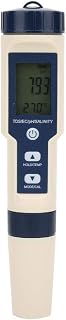 Water Quality Tester, EZ-9909 5 in 1 Function Water Quality Testing Meter PH Salinity TDS EC Tester with Backlight for Aquaculture, Drinking Water, Swimming Pool